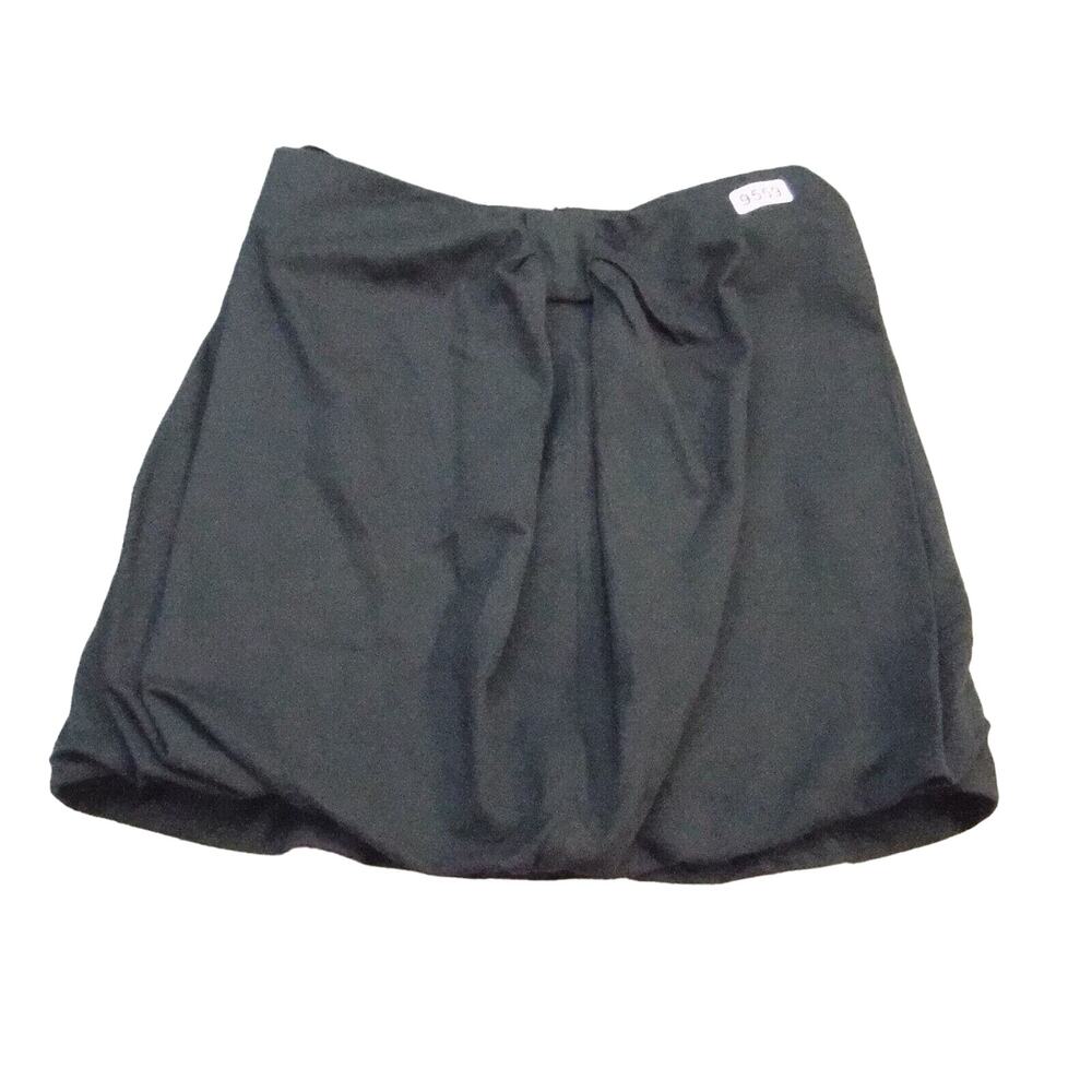 Asos Skirt Womens 10 Black Casual Balloon Puffy Zip Closure Short Mini
